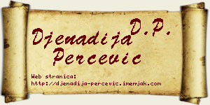 Đenadija Perčević vizit kartica